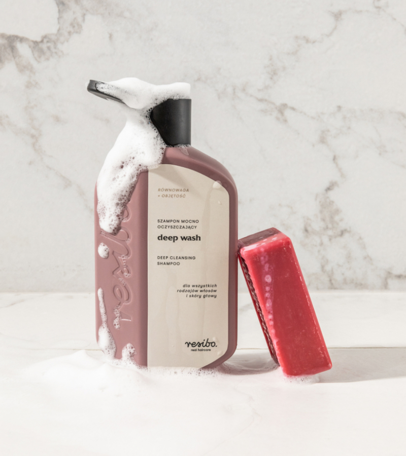 Deep Wash - naturalny szampon mocno oczyszczający - Resibo