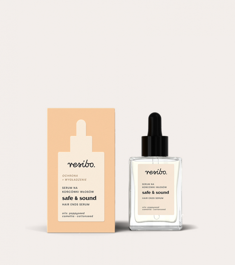 Naturalne serum wygładzające i zabezpieczające końcówki włosów