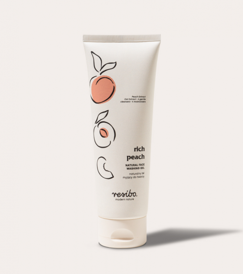 Rich Peach nawilżający żel do mycia twarzy - Resibo