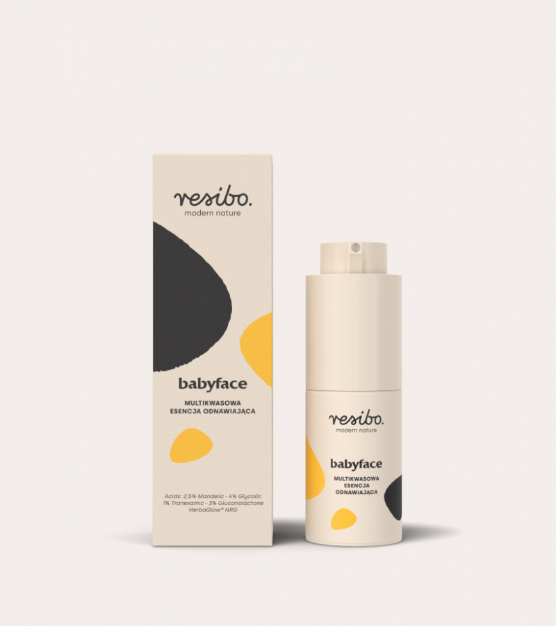 Babyface - multikwasowa esencja odnawiająca do twarzy 30 ml - Resibo