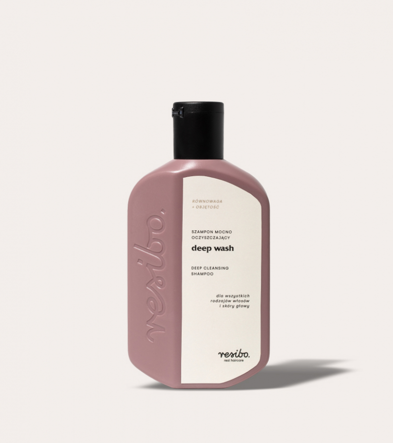 Deep Wash - naturalny szampon mocno oczyszczający - Resibo