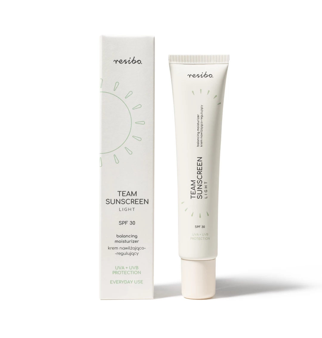 Team Sunscreen light krem nawilżająco-regulujący SPF 30